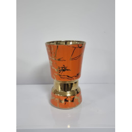 Vase boule ceramique 29 cm - orange ou bleu