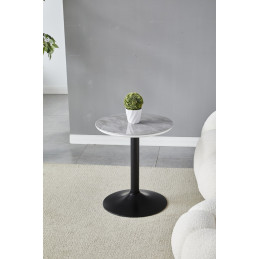 Table d'appoint Goya effet marbre céramique 44 cm