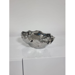 Petite coupelle ceramique or ou argent 28 cm