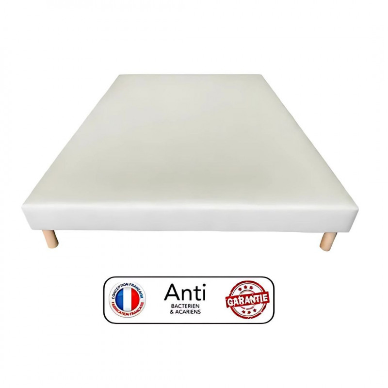Sommier 140x190 ou 160x200 avec pieds - Fabrication française Sommier 140x190 ou 160x200 avec pieds - Fabrication française