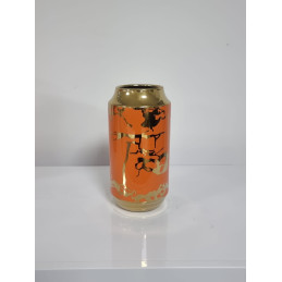 Vase soliflore ceramique orange 25 cm deco