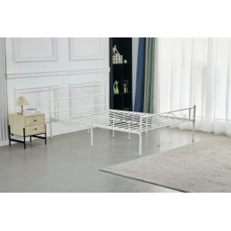 Lit Mario fer forge 140x190 style atelier