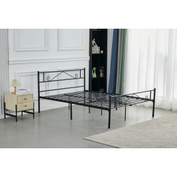 Lit Mario fer forge 140x190 style atelier