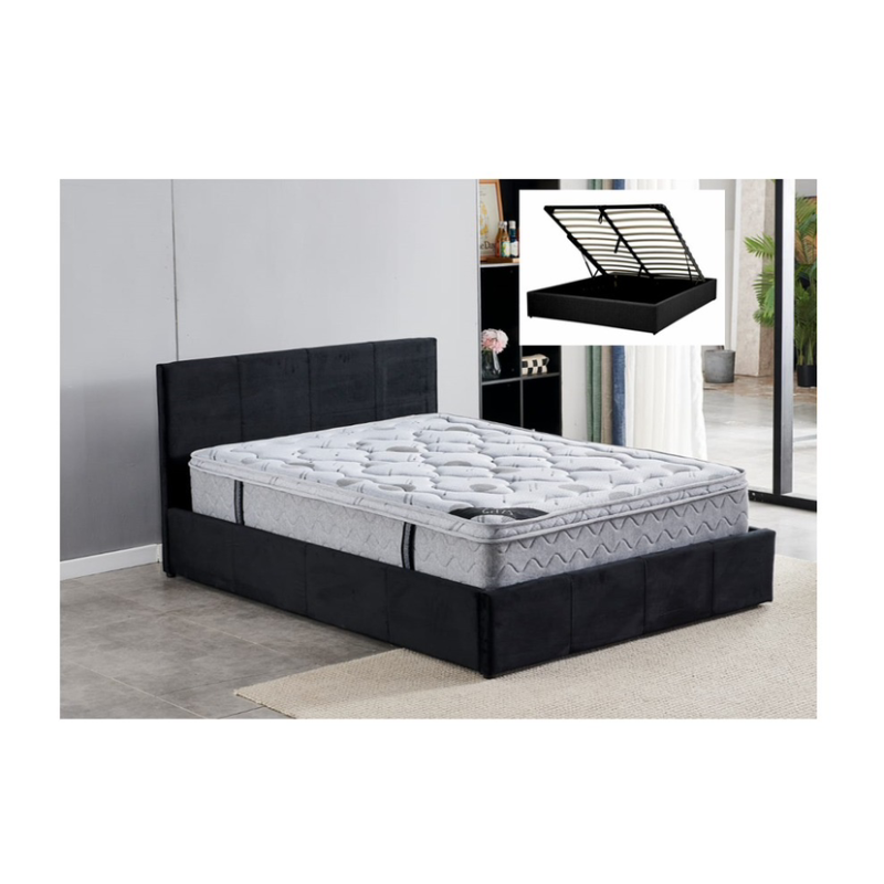 Lit coffre Simply 140x190 cm avec rangement