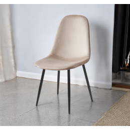 Chaise scandinave Scandi pieds noirs