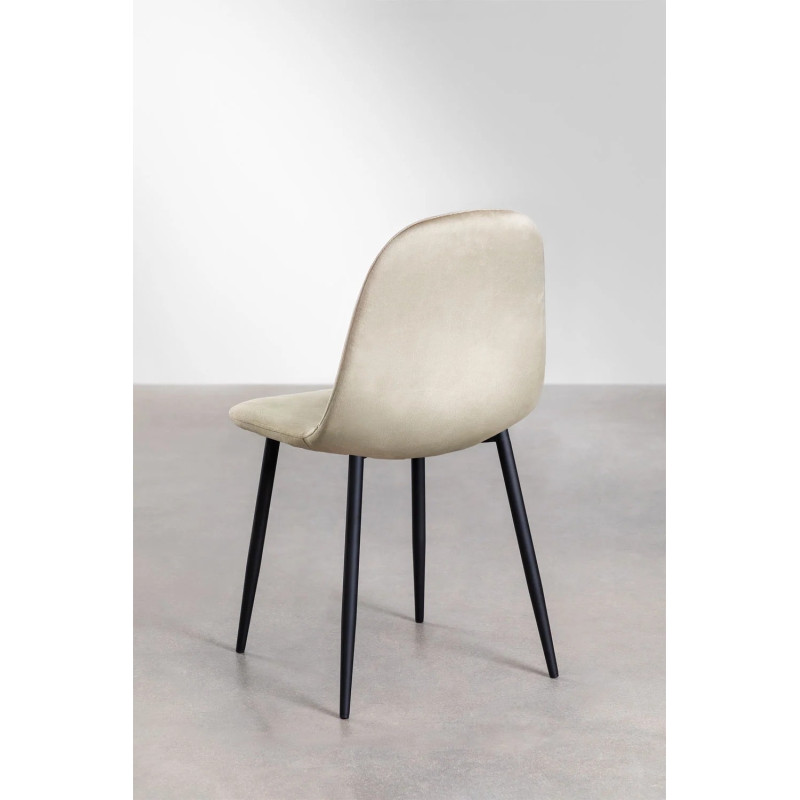 Chaise scandinave Scandi pieds noirs