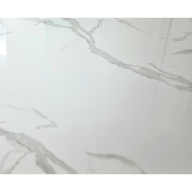 Meuble TV Versus 150 cm marbre blanc dore