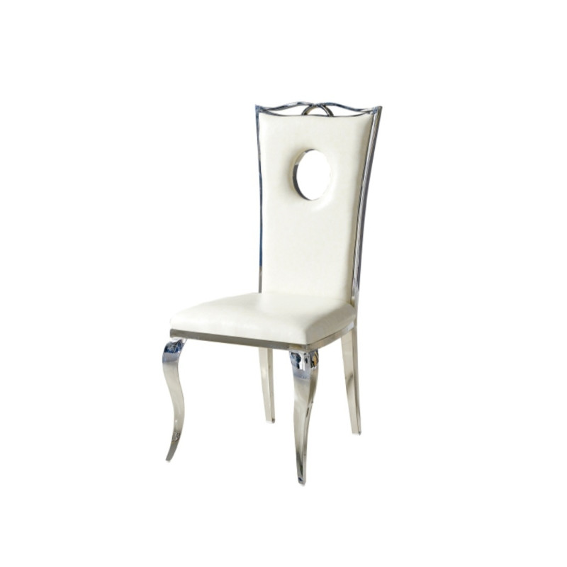 Chaise Royal similicuir dossier haut design