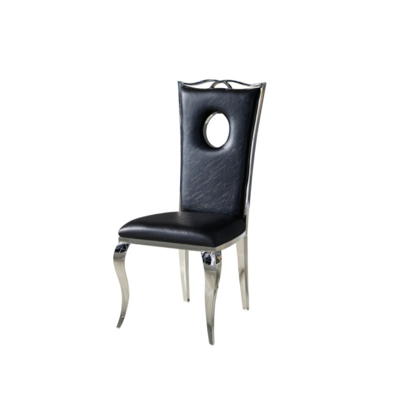 Chaise Royal similicuir dossier haut design