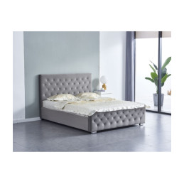 Lit Prestige velours capitonne 140x190 - tete de lit