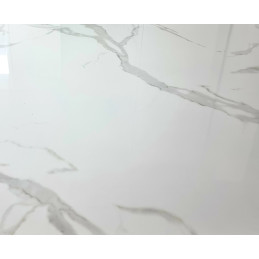 Buffet baroque 4 portes marbre 170 cm finition argent