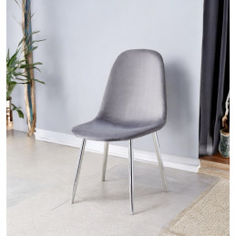 Chaise scandinave Scandi velours plusieurs coloris