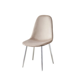 Chaise scandinave Scandi velours plusieurs coloris
