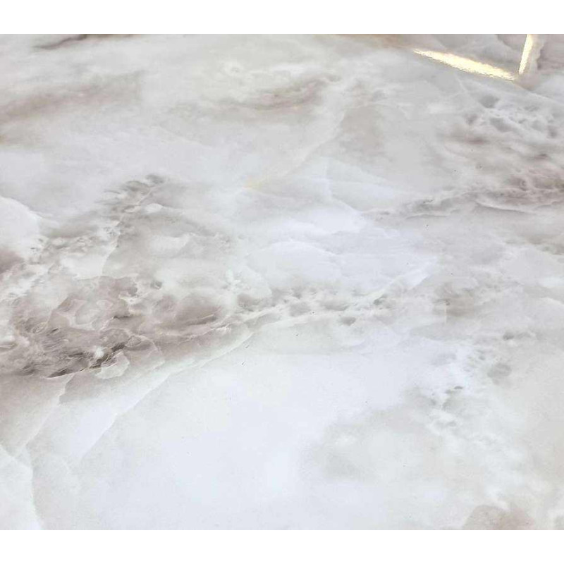 Console Geo effet marbre, design geometrique 120 cm