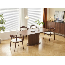 Table a manger extensible Vanessa ceramique 160-200