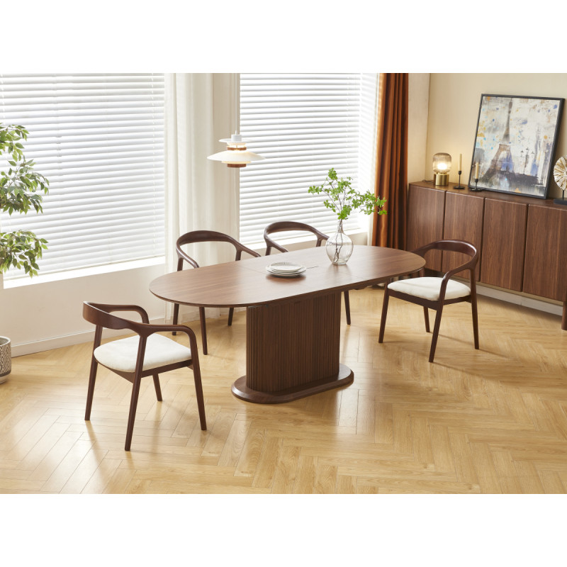 Table a manger extensible Vanessa ceramique 160-200