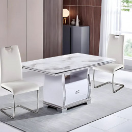 Table à manger avec tiroir 150cm