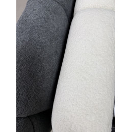 Lit Piano 160x200 a coffres bouclette rase gris