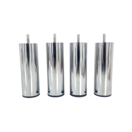 Lot de 4 pieds inox pour sommier et meuble