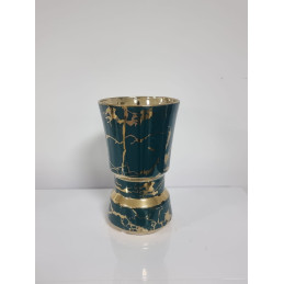 Vase ceramique colore bleu ou orange 29 cm