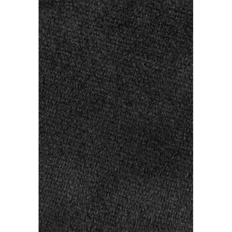 Chaise Scandi assise rembourree, pieds noirs