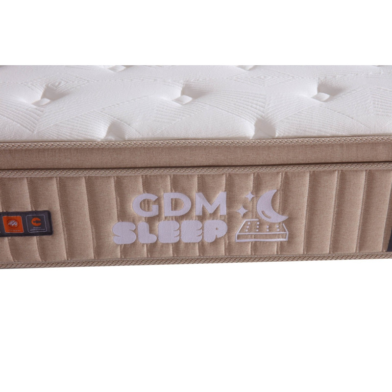 Matelas Athena ressorts ensaches, surmatelas integre