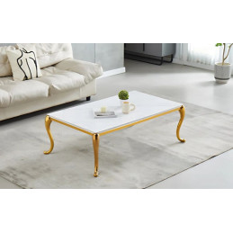 Table basse rectangulaire pied baroque