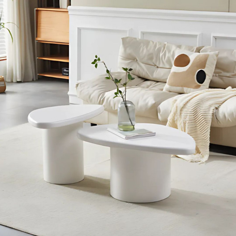 Tables basses - Duo en forme de goutte d’eau Tables basses - Duo en forme de goutte d’eau