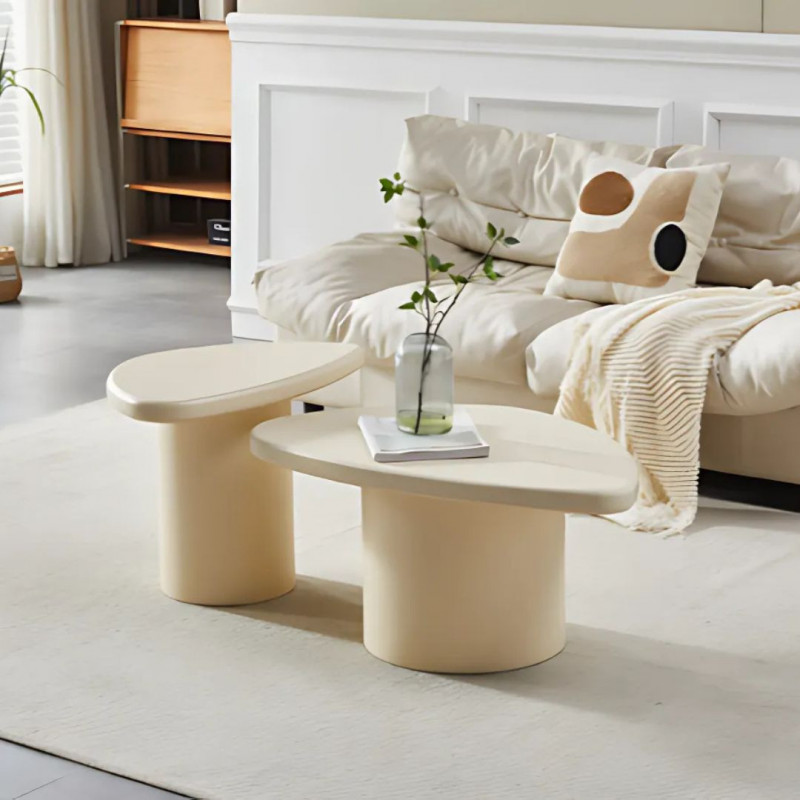 Tables basses - Duo en forme de goutte d’eau Tables basses - Duo en forme de goutte d’eau
