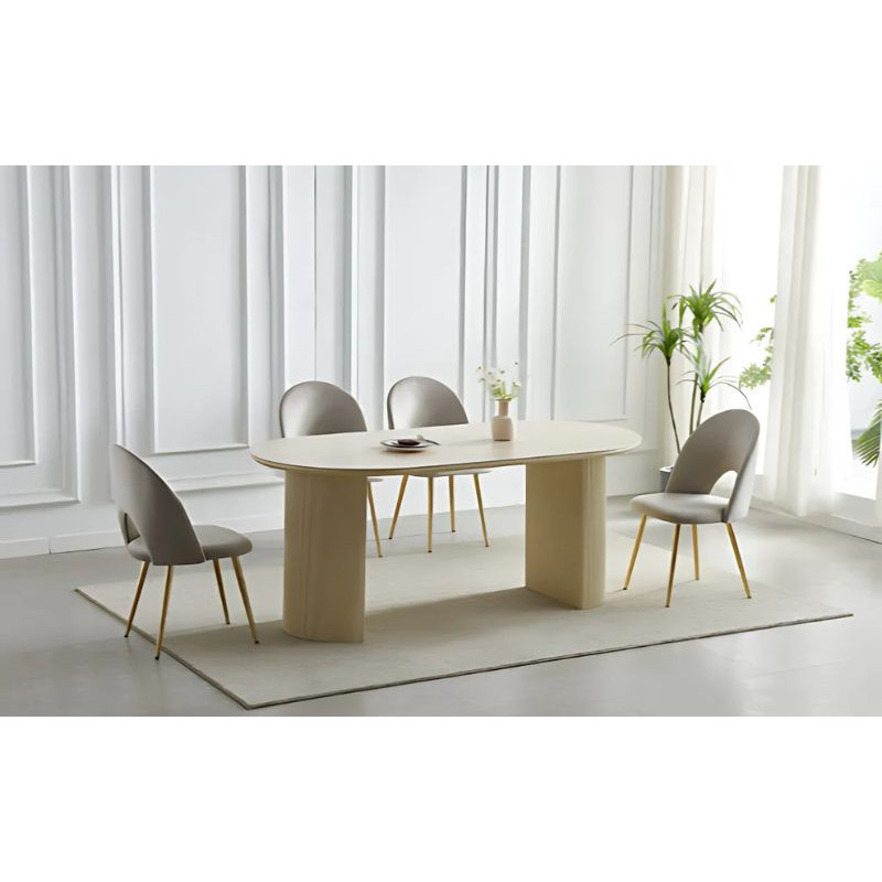 Table à manger 180cm 2 pieds Table à manger 180cm 2 pieds