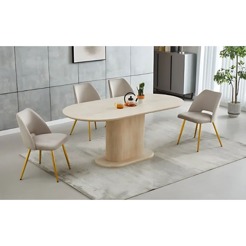 Table à manger 1 pied central 150cm Table à manger 1 pied central 150cm