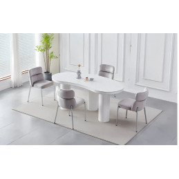 Table à manger demi-lune 180 cm