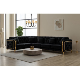 Canapé LUXORIA Beige – Convertible & Coffre Chic