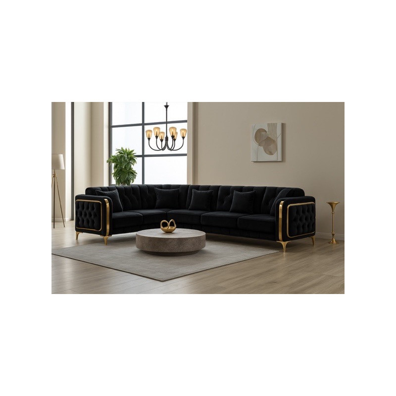 Canapé LUXORIA Beige – Convertible & Coffre Chic Canapé LUXORIA Beige – Convertible & Coffre Chic