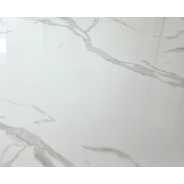 Meuble TV marbre et métal doré - Léonard Baroque