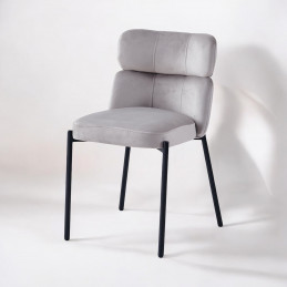 Lot de 4 chaises ALINEA en velours noir – Confort et design