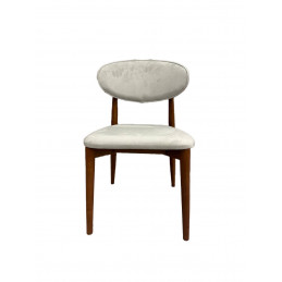 Chaise BOHÈME bois massif et tissu microfibre