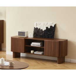 Meuble TV Ambre noyer 150 cm 2 portes