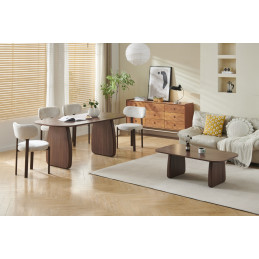 Table basse Helen noyer 120 cm de salon