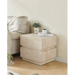 Chevet Gaia compact en MDF, coloris au choix