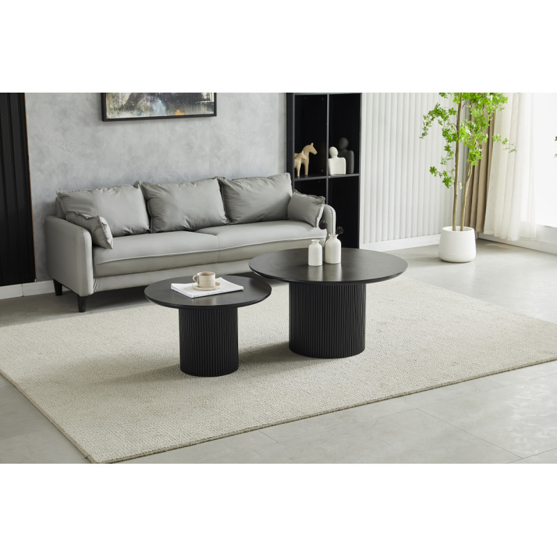 Duo gigogne Pila noyer travertin ceramique