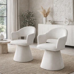 Chaise pivotante Valentina Cremona beige